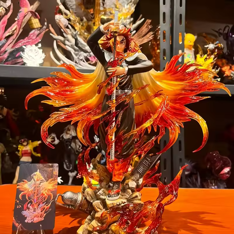 Demon Slayer - Rengoku Kyoujurou Figurine | Flame Hashira 30cm Statue Figure Anime Merchandise Buy Online at Weebs