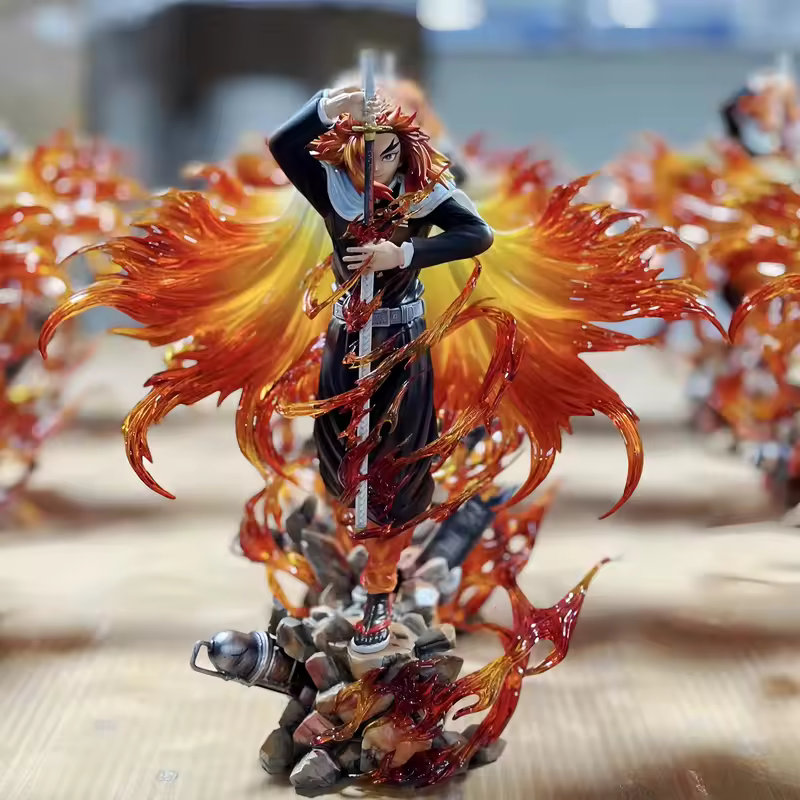 Demon Slayer - Rengoku Kyoujurou Figurine | Flame Hashira 30cm Statue Figure High Quality Collectible Buy Online at Anime Weebs - View 2