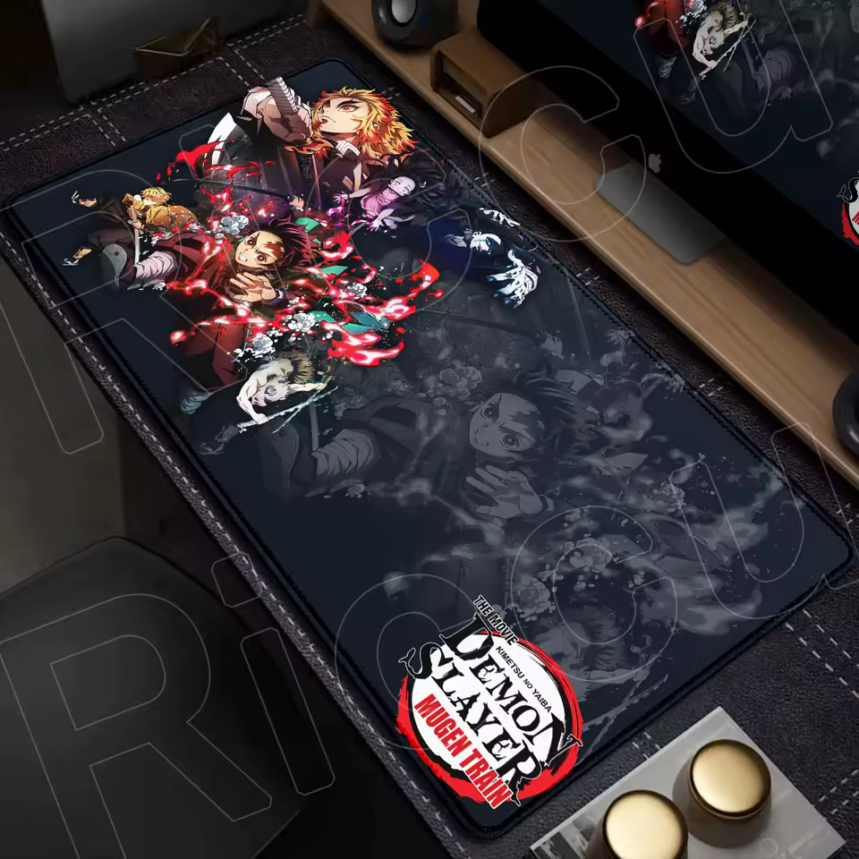 Demon Slayer - Demon Slayer Tanjiro XXL Gaming Mouse Pad – 900x400mm Anime Desk Mat - Accessories Category - Anime Weebs