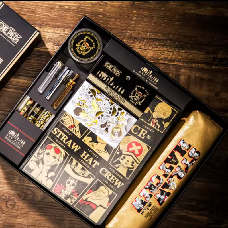 One Piece - One Piece Stationery Gift Set – Notebook, Pen & Stickers - Stationary Category - Anime Weebs